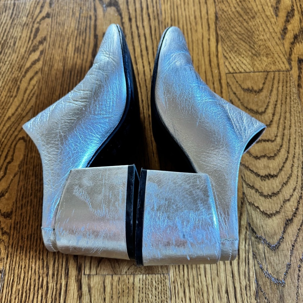 Maison Martin Margiela Silver Mules Metallic Silver - Picture 6 of 7
